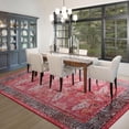 thumbnail image 2 of Cydiria Vintage Boho Traditional Oriental Faux Wool Area Rug, 5' x 8', Red, 2 of 7