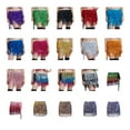 thumbnail image 2 of Cateissary Traje de danza del vientre de mujer de amplia aplicación, delicada y elegante, encantadora y llamativa Kits de decoración para fiestas color plata violeta, 2 of 6