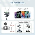 thumbnail image 6 of FANAUE Anti-theft Motorcycle Phone Mount with Vibration Dampener for Bicycle/ATV/UTV/Scooter Handlebar,Compatible with RAM Mounts B size Phone Holder for 5.5-7'' Smartphone, 6 of 9