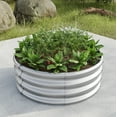 thumbnail image 3 of 32.08*11.4" Tall Round Raised Garedn Bed, Metal Raised Beds for Vegetables, Outdoor Garden Raised Planter Box, Backyard Patio Planter Raised Beds for Flowers, Herbs, Fruits Silver, 3 of 5