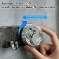 thumbnail image 6 of Heavy Duty Adhesive Hooks for Bathroom & Kitchen | Strong Non-Drill Wall Hooks | No Falling Clear Plastic Storage Hooks | Easy Installation, 6 of 6