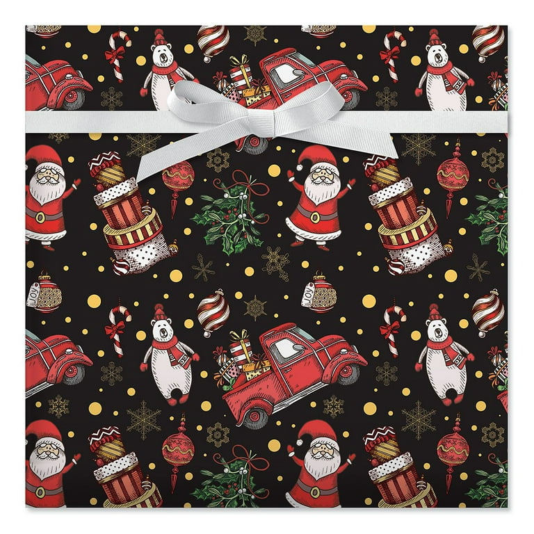 2DXuixsh Gift Wrap Paper Colored Kraft Paper Christmas Wrapping Paper Gift  Wrapping Paper Has A Back Line Of 44 Ã— 100Cm Gift Wrapping Paper Large