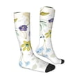 thumbnail image 4 of Lsque Wildflowers Printed Crew Socks Men's Women's LightWeight Thin Casual Calf Socks ,Knee High Socks,Cotton Socks, 4 of 9