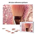 thumbnail image 6 of Sikiie Makeup Brush on Pink Glitter Puzzle, Jigsaw Puzzles, Jigsaw Puzzles 1000 Pieces, Custom Jigsaw Puzzle for Adults (29.5×19.7in, Horizontal), 6 of 9