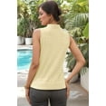 thumbnail image 4 of Women'S Solid Color V-Neck Sleeveless Top Creamy White S, 4 of 5