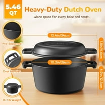 Cast Iron Dutch Oven for Bread Baking - Sourdough Starter Kit