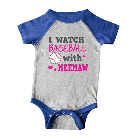 

Inktastic I Watch Baseball with My Meemaw Gift Baby Boy or Baby Girl Bodysuit