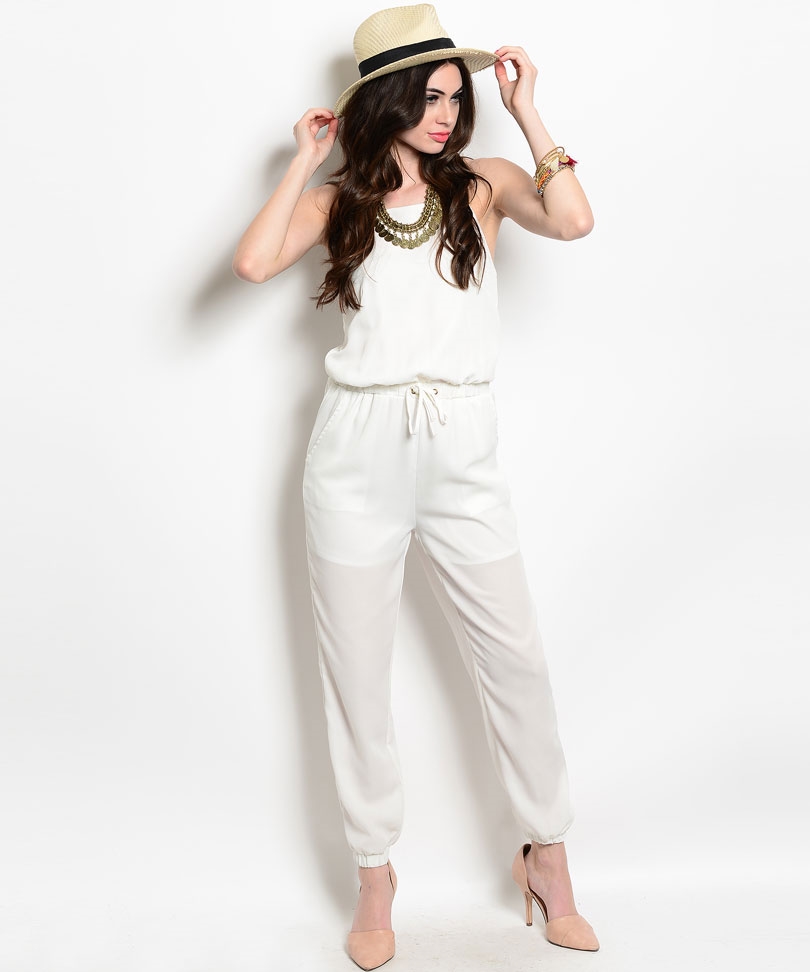 white jumpsuit spaghetti strap