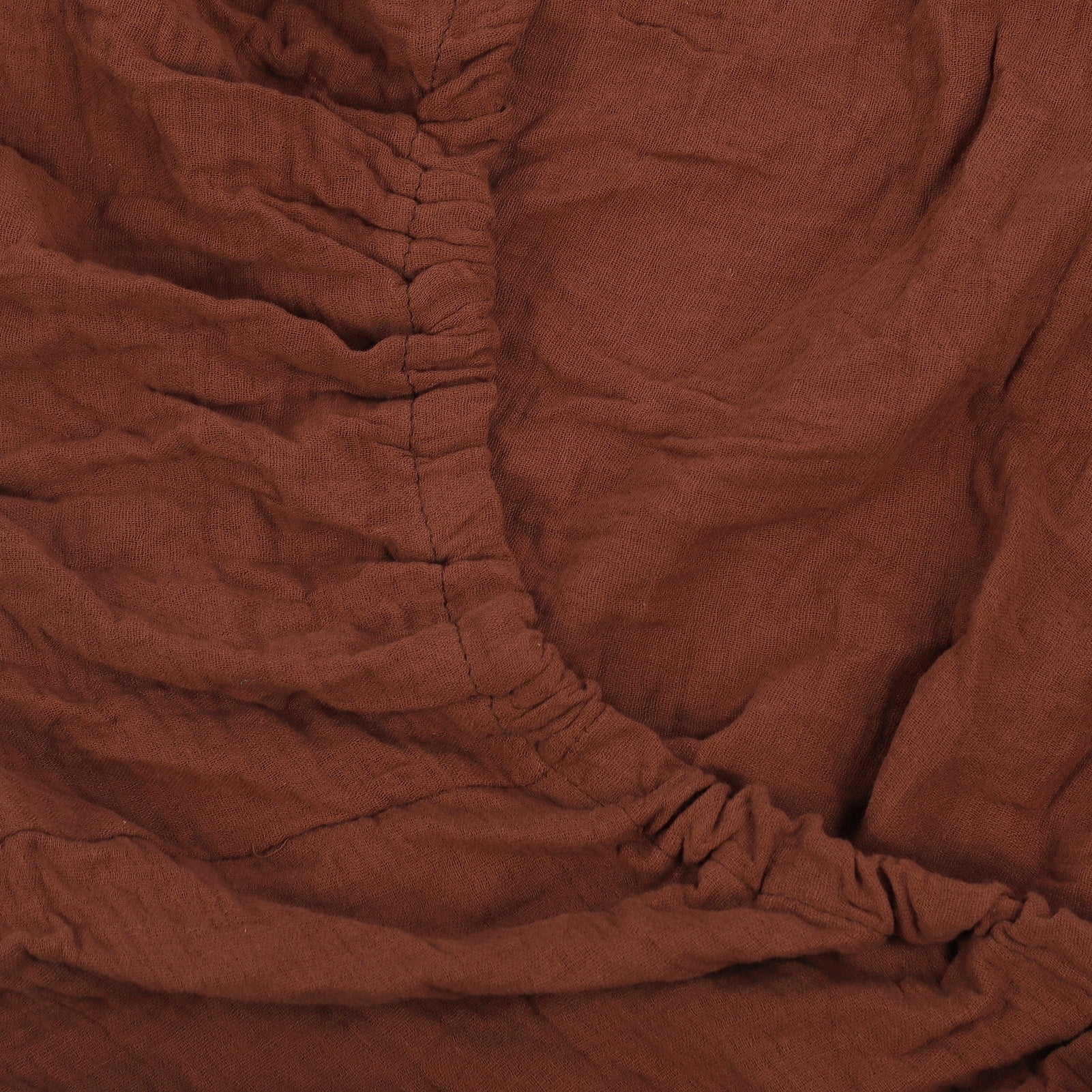 Nieyigj Baby Muslin Crib Sheet Soft Breathable Wrinkle Resistant Skin Friendly Crib Mattress Sheet for Toddler Bed, Brown