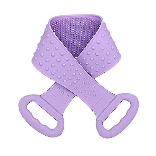 Back Scrubber For Shower,silicone Back Scrubber For Shower, Dual Sided Natural Soft And Stiff Massag