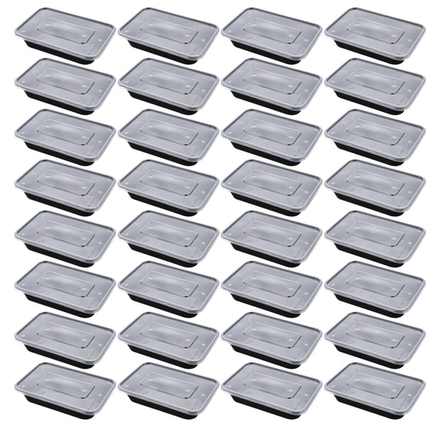 WORGEOUS 50pcs para ir a cajas desechables cajas de bento cajas de envoltura de alimentos cajas de arroz contenedores de alimentos
