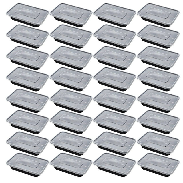WORGEOUS 50pcs para ir a cajas desechables cajas de bento cajas de envoltura de alimentos cajas de arroz contenedores de alimentos