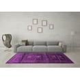 thumbnail image 3 of Ahgly Company Indoor Square Persian Purple Traditional Area Rugs, 5' Square, 3 of 4