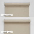 thumbnail image 6 of Linen Avenue Cordless Coastal Blackout Cassette Roller Shade with Bloc Wand for Easy Adjustment– UV Protection, Room Darkening–Tan Driftwood 59 W X 78 H (Arrives 1/4" Narrower), 6 of 9