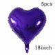 thumbnail image 3 of Globos de aluminio con forma de corazón y estrella púrpura, decoración de helio para fiesta de cumpleaños, Baby Shower, niños, 1 Juego, 3 of 5