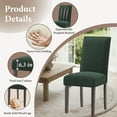thumbnail image 5 of AFO Upholstered Dining Chairs Set of 4, Fabric Kitchen Side Chairs with Solid Wood Legs, Green, 5 of 7