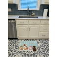 thumbnail image 3 of Carolines Treasures BB2387RUG Christmas Carolers Chocolate Labrador Machine Washable Memory Foam Mat, 3 of 4
