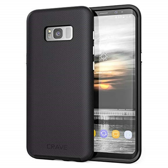S8 Plus Cas, Crave Double Protection Protection Série Cas pour Samsung Galaxy S8 Plus - Noir