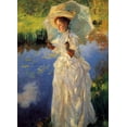 thumbnail image 2 of Singer Sargent, John 24x32 White Modern Wood Framed Museum Art Print Titled - Morning walk, 2 of 4
