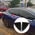 thumbnail image 5 of Pegatinas para ventana deflectora NQ triángulo trasero color Negro mate para el modelo 3 2018 2019 2020, 5 of 5