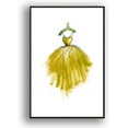 thumbnail image 2 of IDEA4WALL Framed Canvas Prints Wall Art Fashion Design of Yellow Tulle Dress for Living Room, Bedroom, Office Ready to Hang - 24x36 inches, 2 of 4