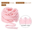 thumbnail image 2 of Uxcell 2Pcs 10 Yards Pom Pom Ball Fringe Trim Ribbon Sewing Accessory DIY Crafts, 5mm Pink, 2 of 6