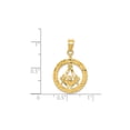 thumbnail image 4 of 14k Yellow Gold Masonic Pendant for Men with Square and Compass G Emblem, Polished Freemason Medallion, Solid Gold Fraternity Symbol Necklace for Brotherhood and Morality, 4 of 6