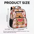 thumbnail image 7 of Uorisanigo School Backpack for Preschool Kids, Lightweight Toddler Bookbag with Side Pocket, Large Capacity Casual Daypack for Girls Travel Watermelon Capybara, 7 of 7