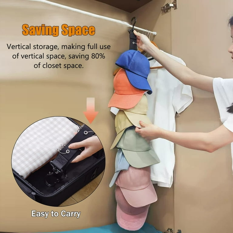 Cap Rack Hat Organizer for Baseball Caps Caps Closet Hanging