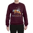 thumbnail image 2 of Wild Bobby, And Into The Forest I Go To Lose My Mind, Animal Lover, Unisex Crewneck Graphic Sweatshirt, Maroon, Medium, 2 of 4