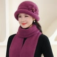 thumbnail image 5 of Holzkary Beanie for Men Women Uni Knit Cuffed Plain Winter Beanies Hats Skull Cap 3Pcs Hat Scarf Gloves Set Solid Color Soft Cozy Knitted Beanie Cap Scarf Mittens for Outdoor Pink One Size, 5 of 5