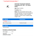thumbnail image 2 of Automatic Transmission Solenoid - Compatible with 1988 - 1991 Buick Reatta 1989 1990, 2 of 2
