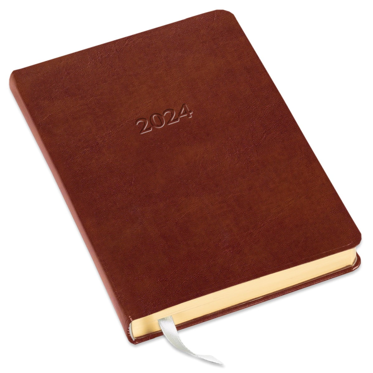2024 Desk Daily Gallery Leather Planner Acadia Tan 8x5.5"
