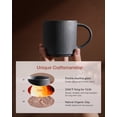 thumbnail image 5 of Famiware Star 4-Piece Stoneware 12 oz Coffee Mug Set, Matte Black, 5 of 7