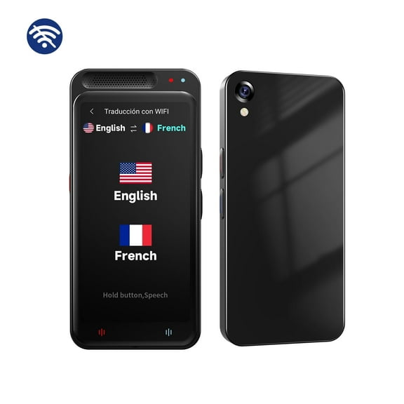 Language Translator Device, Support 138 Languages Real Time Translator, Online Offline Two-Way Smart Voice and Photo Traductor with 5” HD Inch Touch Screen, for Business, Learning,Travel