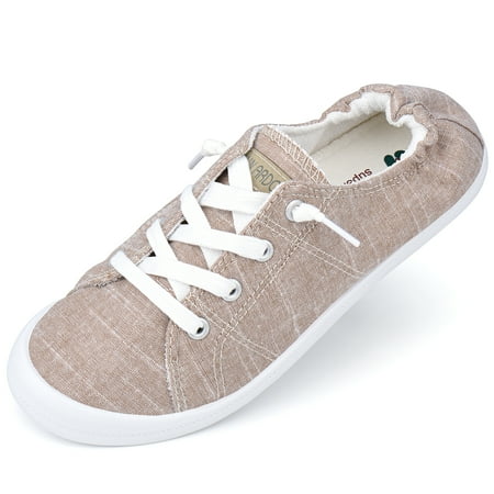 

JENN ARDOR Women s Canvas Shoes Low Top Classic Slip-on Lightweight Comfort Fashion Sneakers for Walking