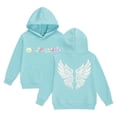 thumbnail image 5 of Kiijoy Girls Graphic Hoodie Casual Wing Print Long Sleeve Hooded Sweatshirt, Sizes 1-13, 5 of 6