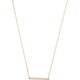 thumbnail image 1 of Collar de barra horizontal clásica en oro, oro rosa o plata, minimalista y delicada, joyería minimalista, 1 of 4