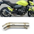 thumbnail image 4 of Exhaust Full System Modified Middle Link Pipe Motorcycle Stainless Steel Connecting Tube Slip On For CB600 CB600F, 4 of 7