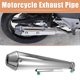 thumbnail image 3 of Tubo de escape de motocicleta Unique Bargains 1,42'' entrada silenciador Tono cromado de Acero inoxidable, 3 of 7
