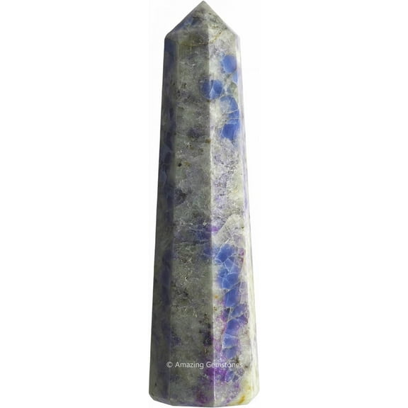 Hackmanite Crystal Tower Obelisk Point (3" to 4" INCH)