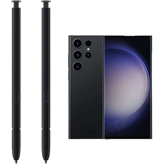 xzyuan 2 Pack for Galaxy S23 Ultra Pen Replacement for Samsung Galaxy S23 Ultra 5G, S23 Ultra S Pen Galaxy S23 Ultra Stylus S Pen Replacement, withoutBluetooth Function(Phantom Black)