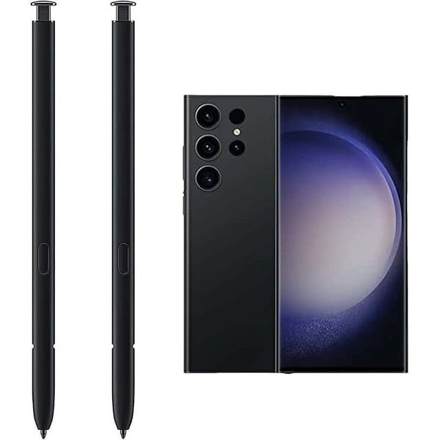 wonima44 2 Pack for Galaxy S23 Ultra Pen Replacement for Samsung Galaxy S23 Ultra 5G, S23 Ultra S Pen Galaxy S23 Ultra Stylus S Pen Replacement, withoutBluetooth Function(Phantom Black)
