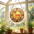 thumbnail image 5 of AZXY Deer Acrylic Puzzle Suncatcher, 7.87 Inch Stained Glass Window Hanging Decorations, Sun Catcher Indoor Outdoor Home Garden Ornament Gift For Adults Women Mom, 5 of 7