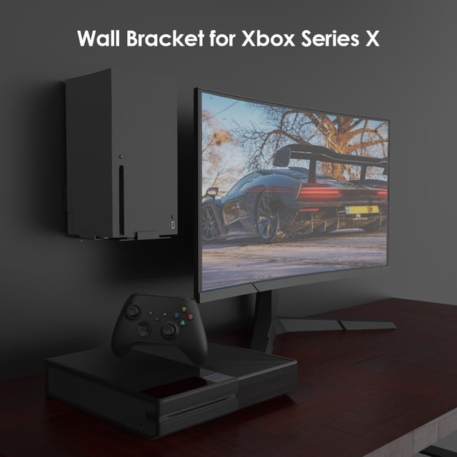 Soporte vertical para consola Xbox Series X Soporte de montaje en pared Soporte de almacenamiento