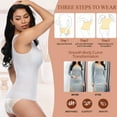 thumbnail image 4 of QUTETN 2 Packs Women‘s Shapewear Camisole with Built-in Bra - Tummy Control Compression Tank Tops, 4 of 6