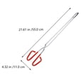 thumbnail image 2 of IDEANATEGRATE 2Ud Pinzas De Acero Inoxidable Para Recolectar Basura Con Ergonómico Rojo, 2 of 8