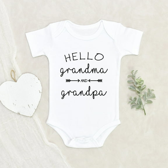 Grandparents Announcement - Hey Grandma And Grandpa Baby Clothes - Pregnancy Announcement Clothes