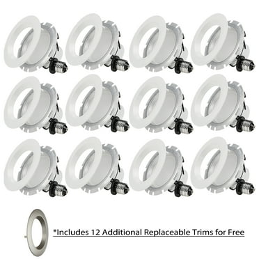 TORCHSTAR E-Lite Series 6 Inch Slim Recessed Lighting with J-Box, 13.5W Ultra-Thin LED Recessed Light, Dimmable Canless Downlight, ETL&ES Listed, CRI90, 4000K Cool White, Oil Rubbed Bronze, Pack of 6