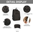 thumbnail image 4 of JIALIOU 14" Laptop Backpack Waterproof Airline Approved Stylish Casual Daypack for Travel Business College Work, Elegant Grid Lines, 4 of 8